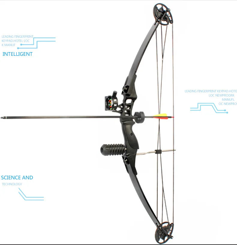 Compound Archery Bow 30-45 Lbs For Hunting, Shooting And Fishing.