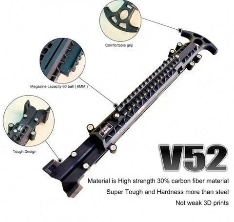 V52 - 'Hybrid Hunter' Slingshot Crossbow (160 FPS)