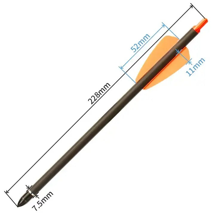 Brand New Model Carbon Fiber Arrows - 7.5" Crossbow Bolts (RT-X7, SOUL-EATER, RX-X7)
