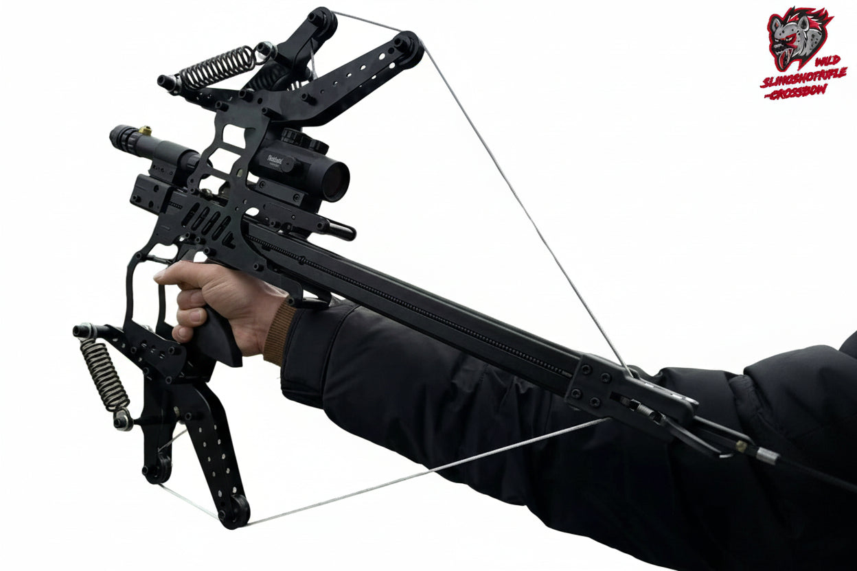 Full metal Predator V2 'SpeedShot' Slingshot Bow - Wild Slingshot Rifles 