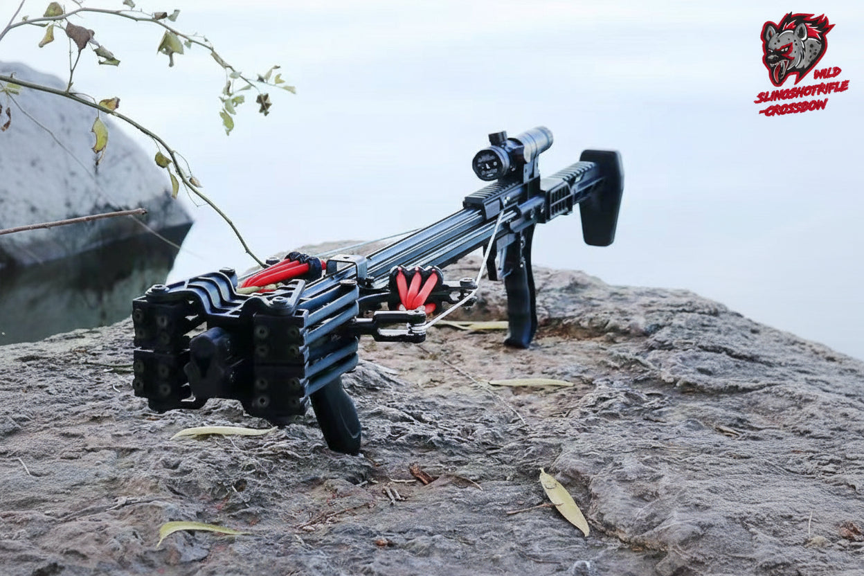 New RS-X7 'Doomsday' Slingshot Crossbow V4 - 9mm Steel balls