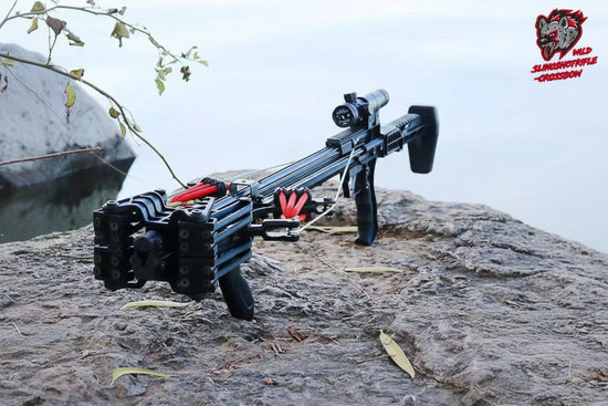 New RS-X7 'Doomsday' Slingshot Crossbow V4 - 9mm Steel balls ...