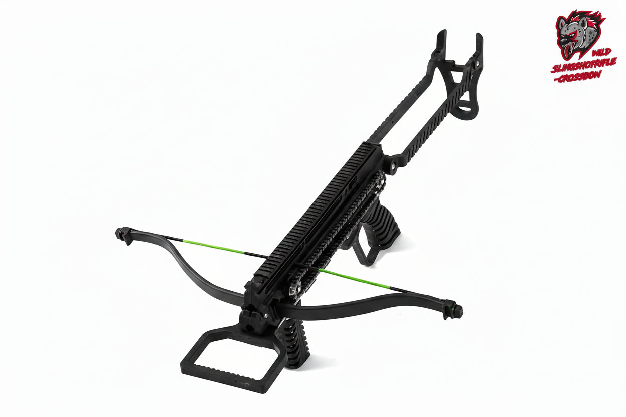 SOUL-EATER - CHAIN DRIVEN SLINGSHOT CROSSBOW (370FPS) Made in USA - Wild Slingshot Rifles 