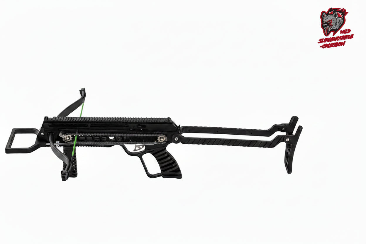 SOUL-EATER - CHAIN DRIVEN SLINGSHOT CROSSBOW (370FPS) Made in USA - Wild Slingshot Rifles 