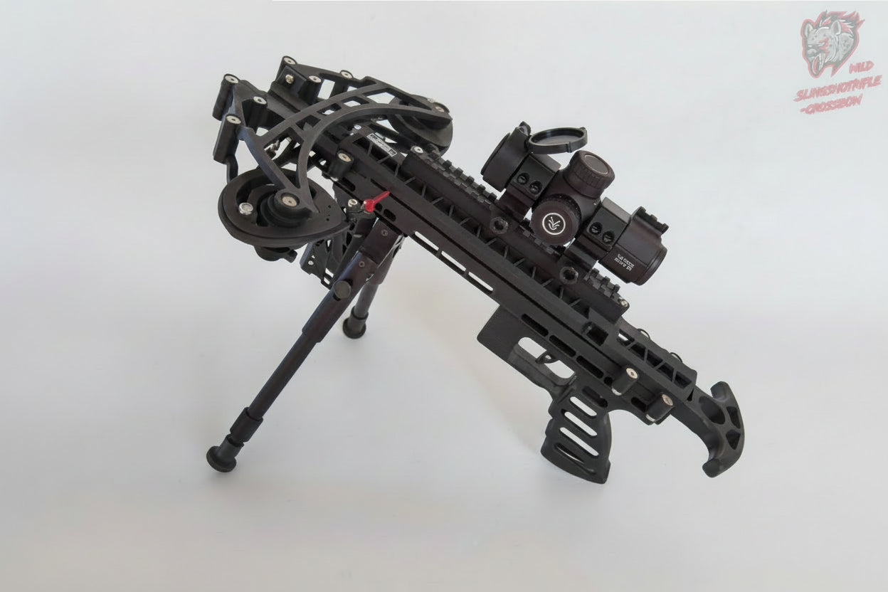 V52 - 'Hybrid Hunter' Slingshot Crossbow (160 FPS) - Wild Slingshot Rifles 