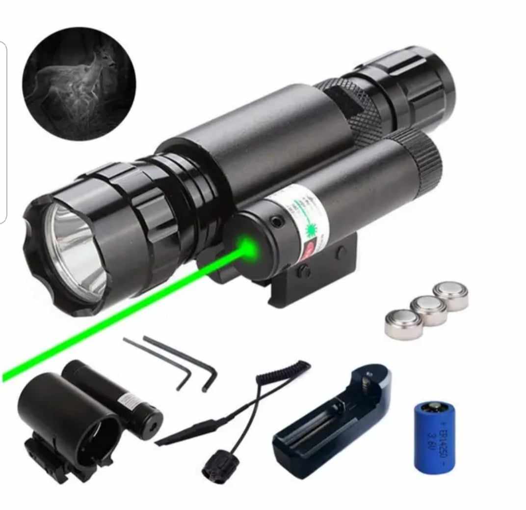 Tactical Green laser with flashlight